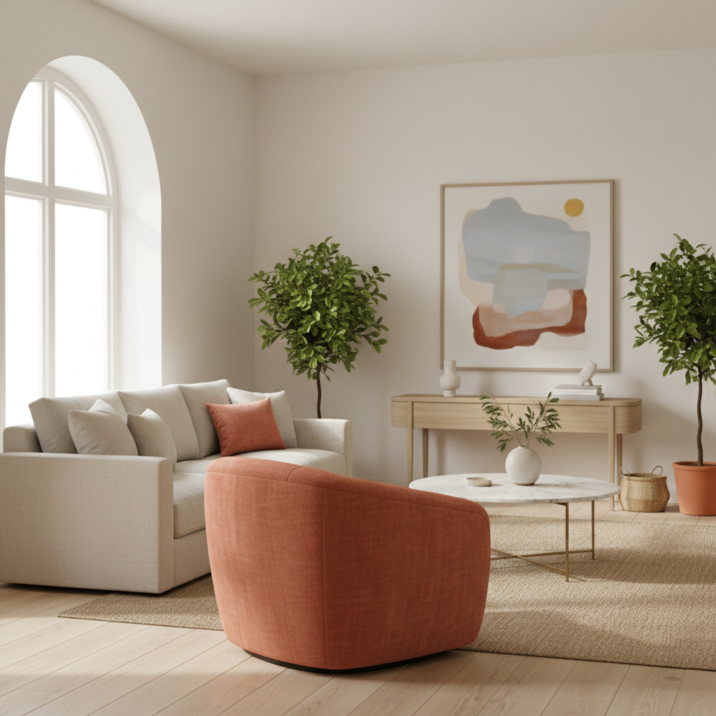 Color coral en diseño de interiores: guía práctica