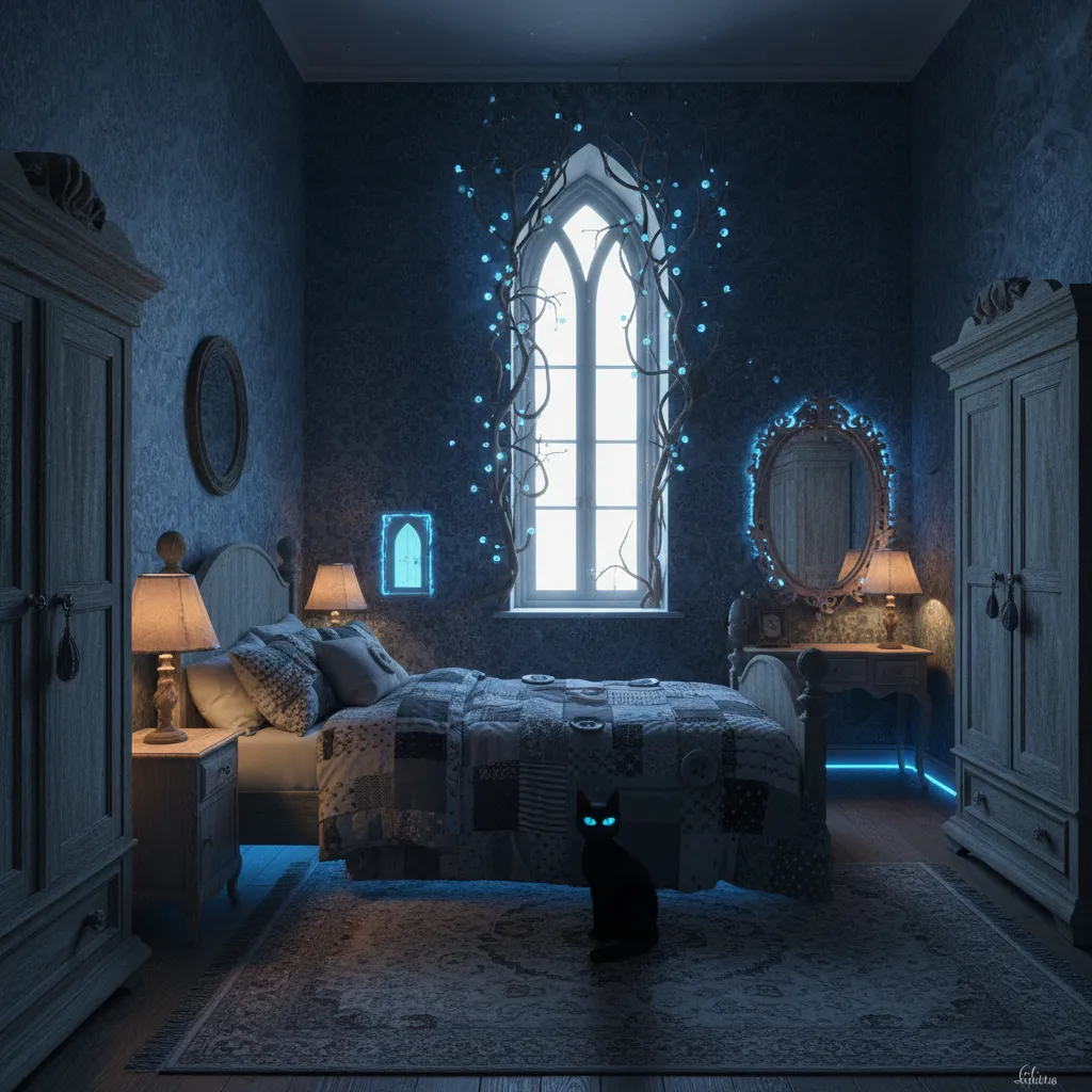 How to Optimize Lighting for a Coraline-Inspired Room Atmosphere: Practical lighting techniques to create the eerie, whimsical glow that defines a Coraline-inspired bedroom.