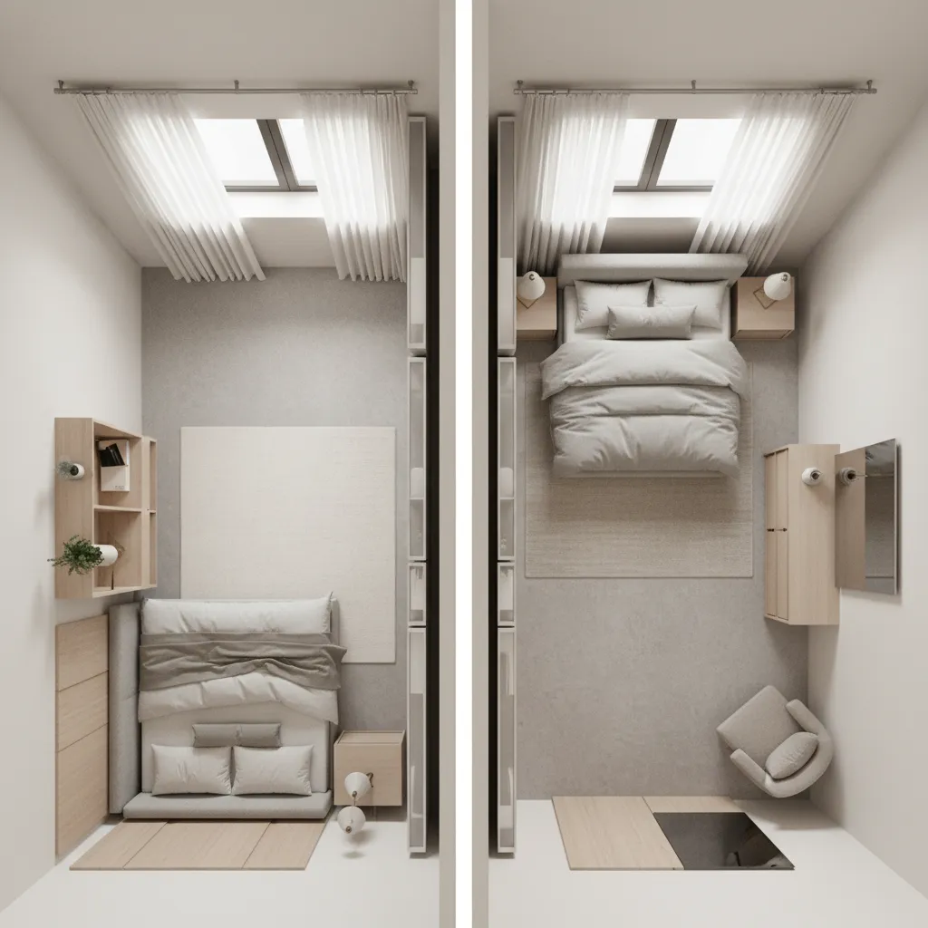 Corner Bed Layout vs Center Bed Layout