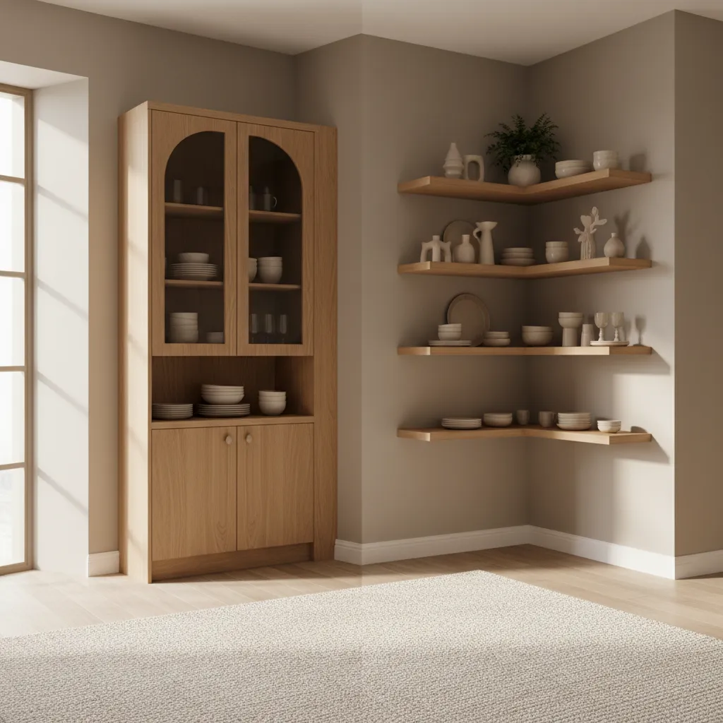 Corner Cabinet vs Corner Shelves Which Works Better in a Dining Room