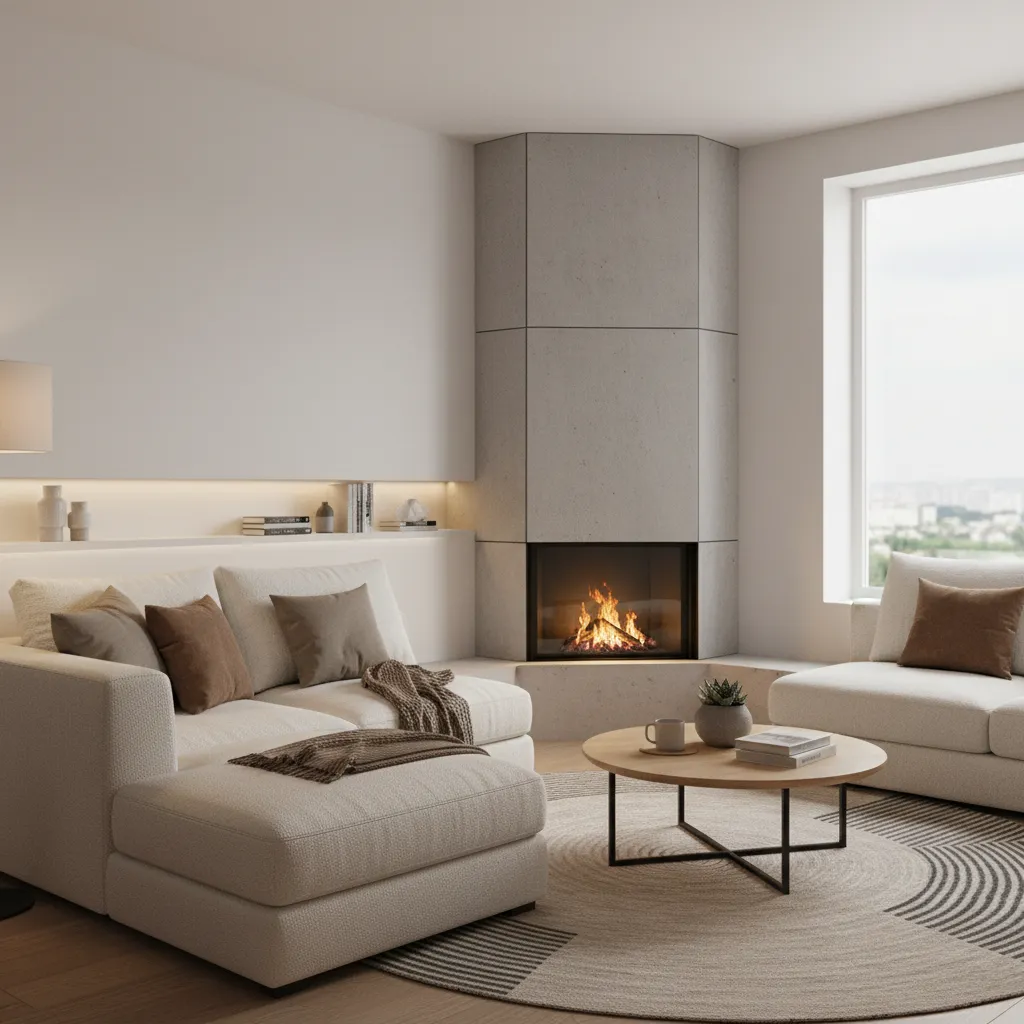 Wall-Mounted vs Corner Fireplaces: Space Efficiency Comparison