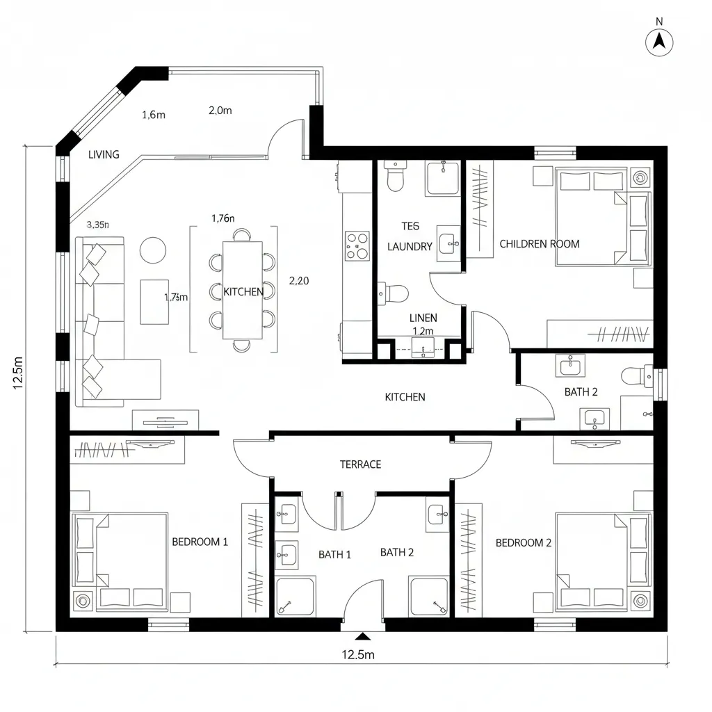 Corner Window Hub with Wet-Core Efficiency