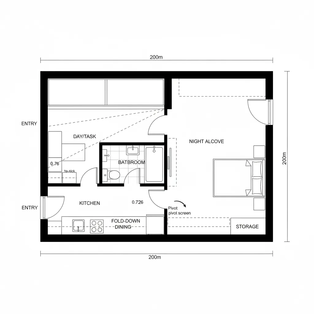 [
  {
    "url": "https://coohom-biz-sg-s3.coohom.com/ins/static/case/corner-node-floorplan-1765202808458713400.jpg",
    "alt": "2D interior design drawing showing kitchen layout, bathroom with tub, bedroom alcove, and dining space"
  }
]