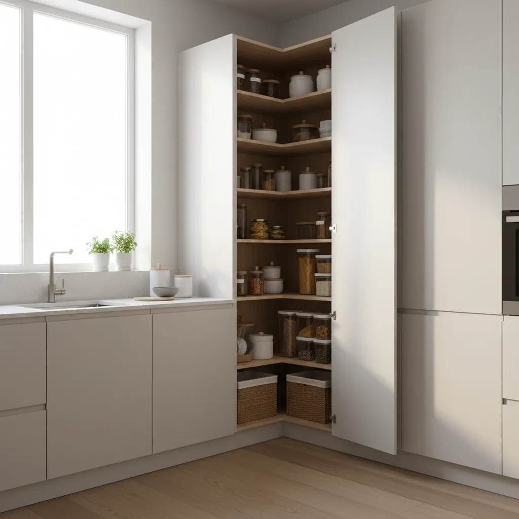 5 Corner Pantry Ideas for Small Kitchens