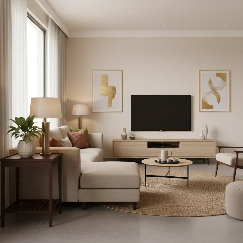 Five corner table designs for living room India
