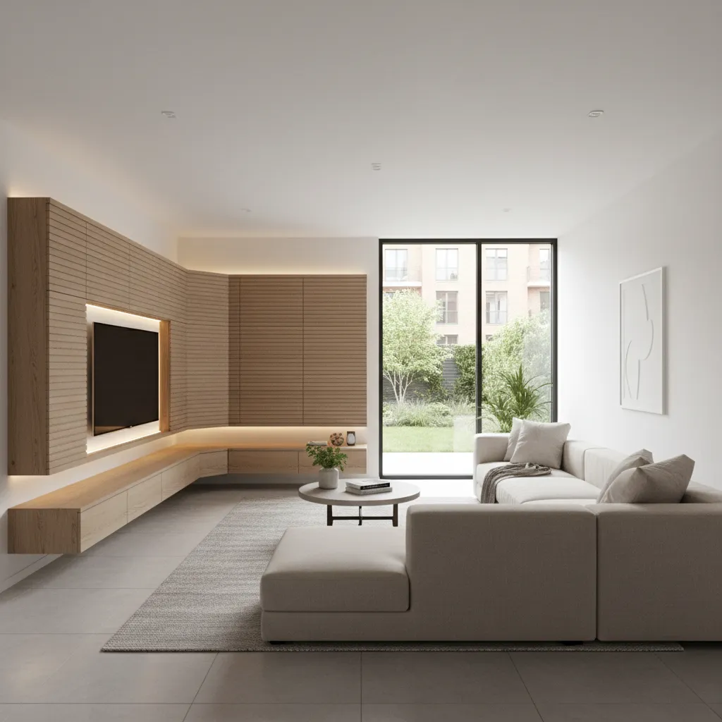 Corner TV Showcase Designs for Living Room