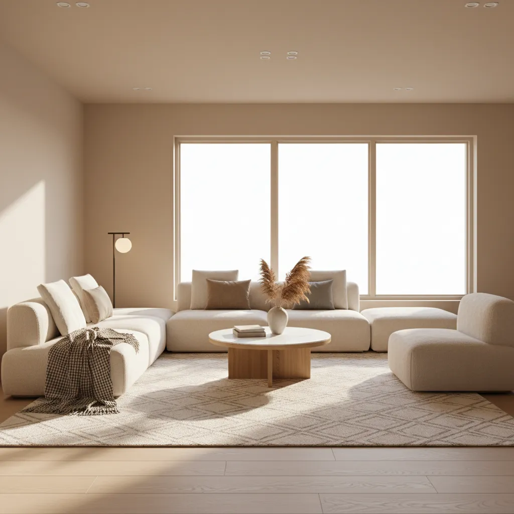 correct rug placement with sofa front legs on rug