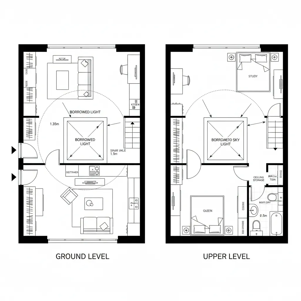Courtyard Light Well Stack