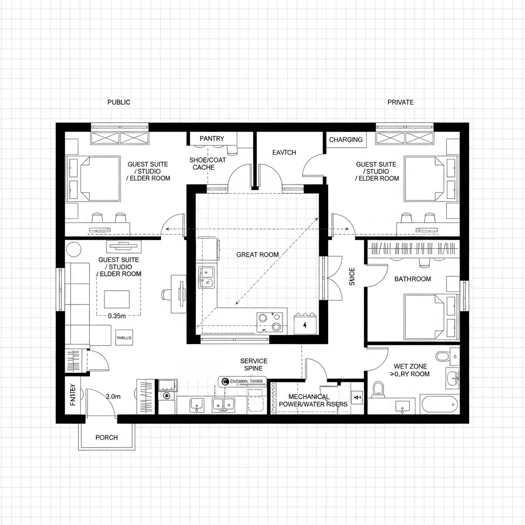 Courtyard Loop with Flex Nodes
