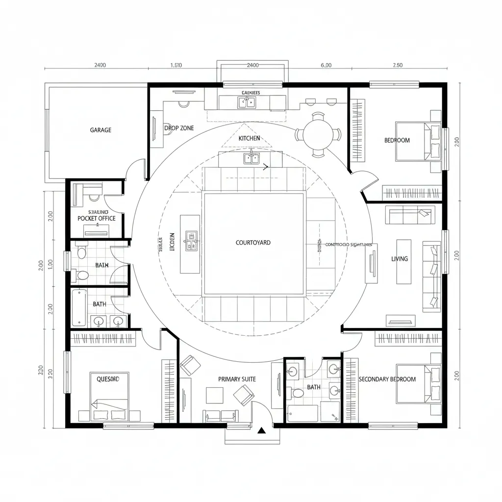 Courtyard Loop with Daylight Bus