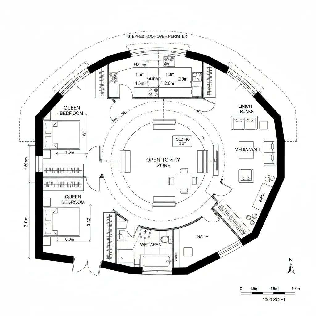 Court House Loop with Stepped Roof