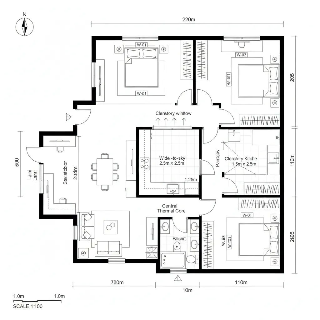 Courtyard Node with Wrap