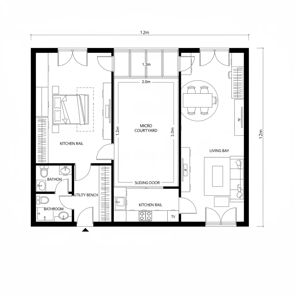 Courtyard Spine Micro-Grid