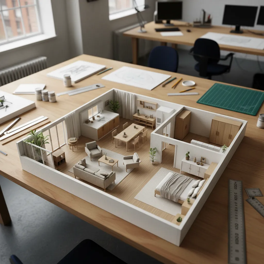 Diseño y arquitectura de interiores: maquetas
