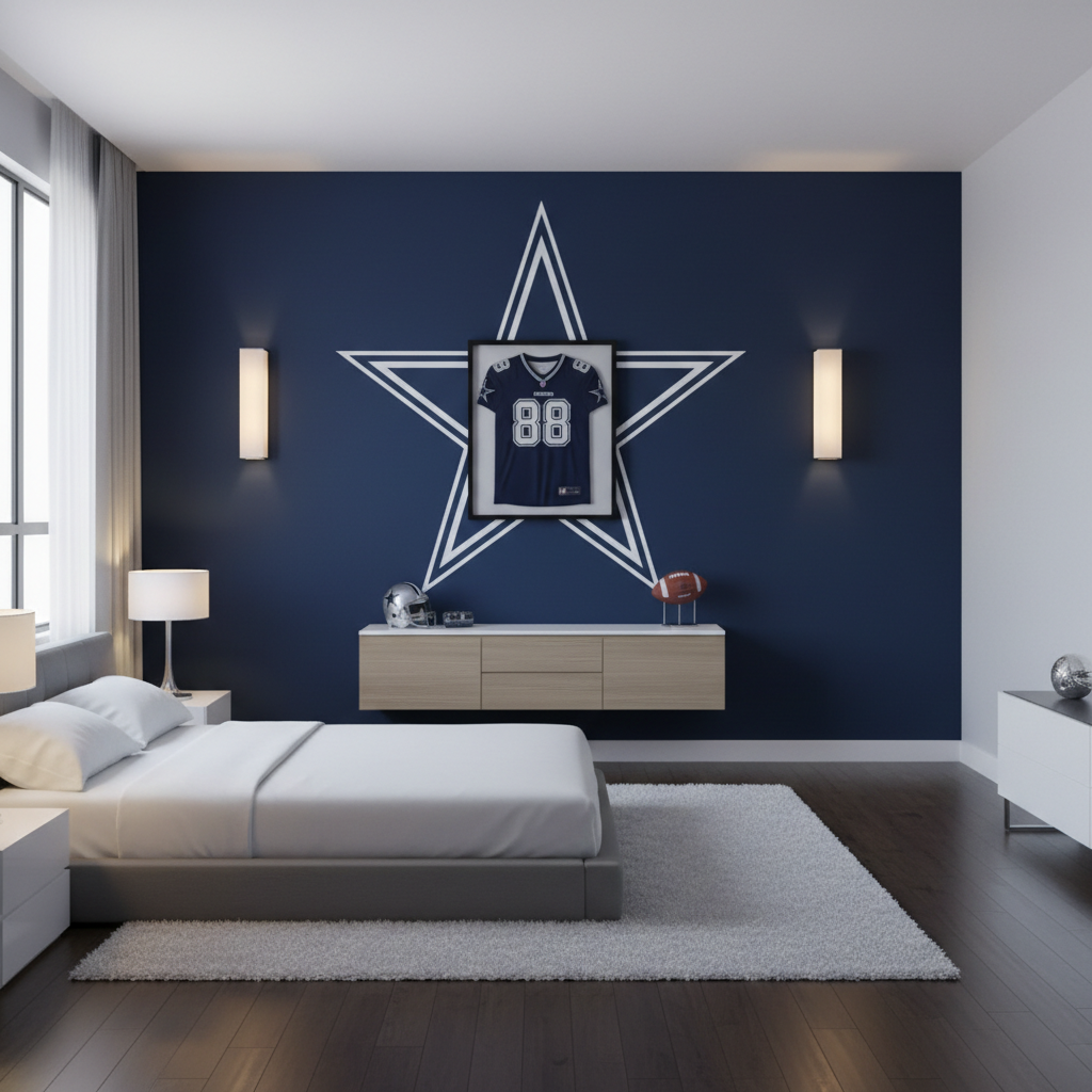 Small Dallas Cowboys Themed Room Too Cramped? 5 Fixes