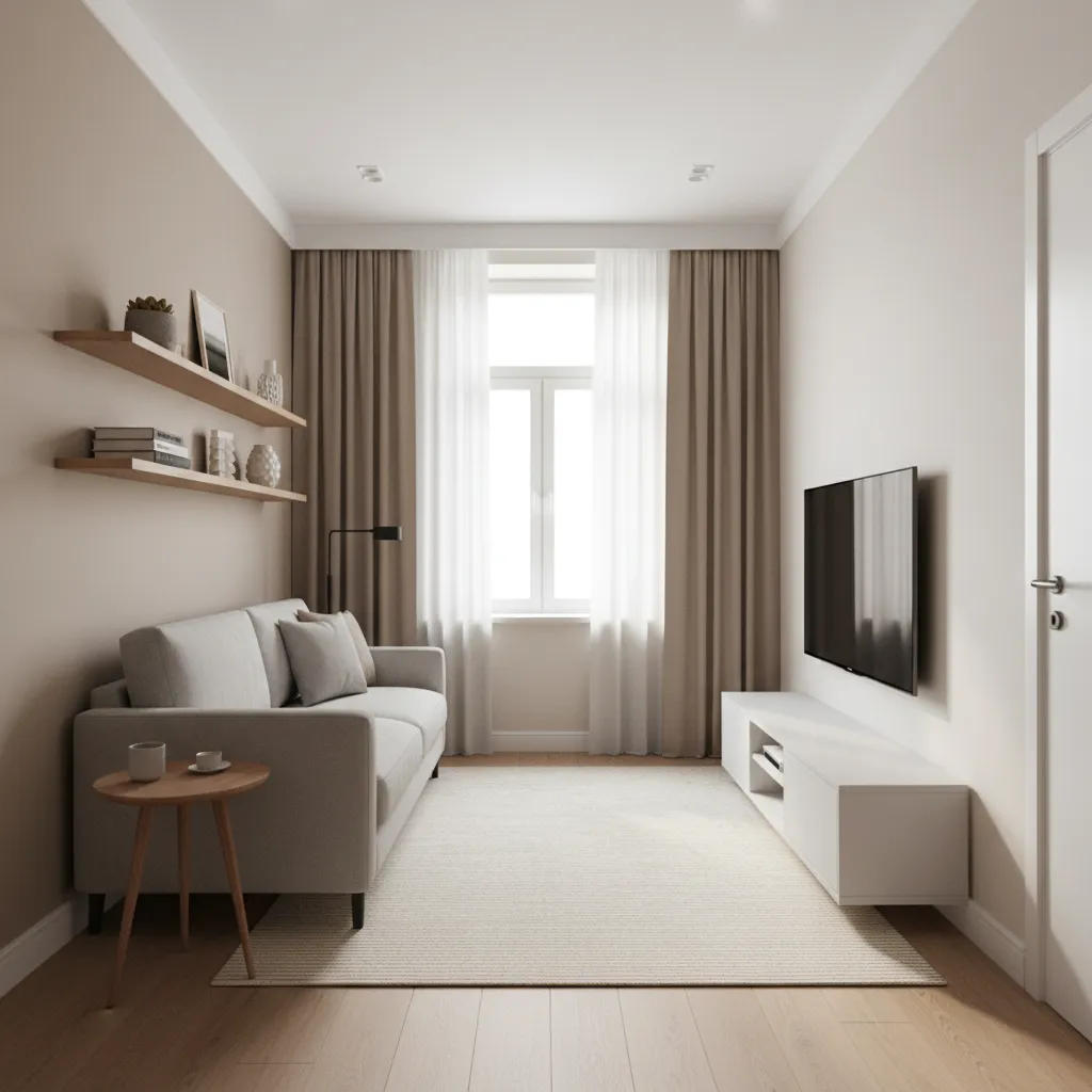How to Fix a Cramped 100 Sq Ft Living Room Layout