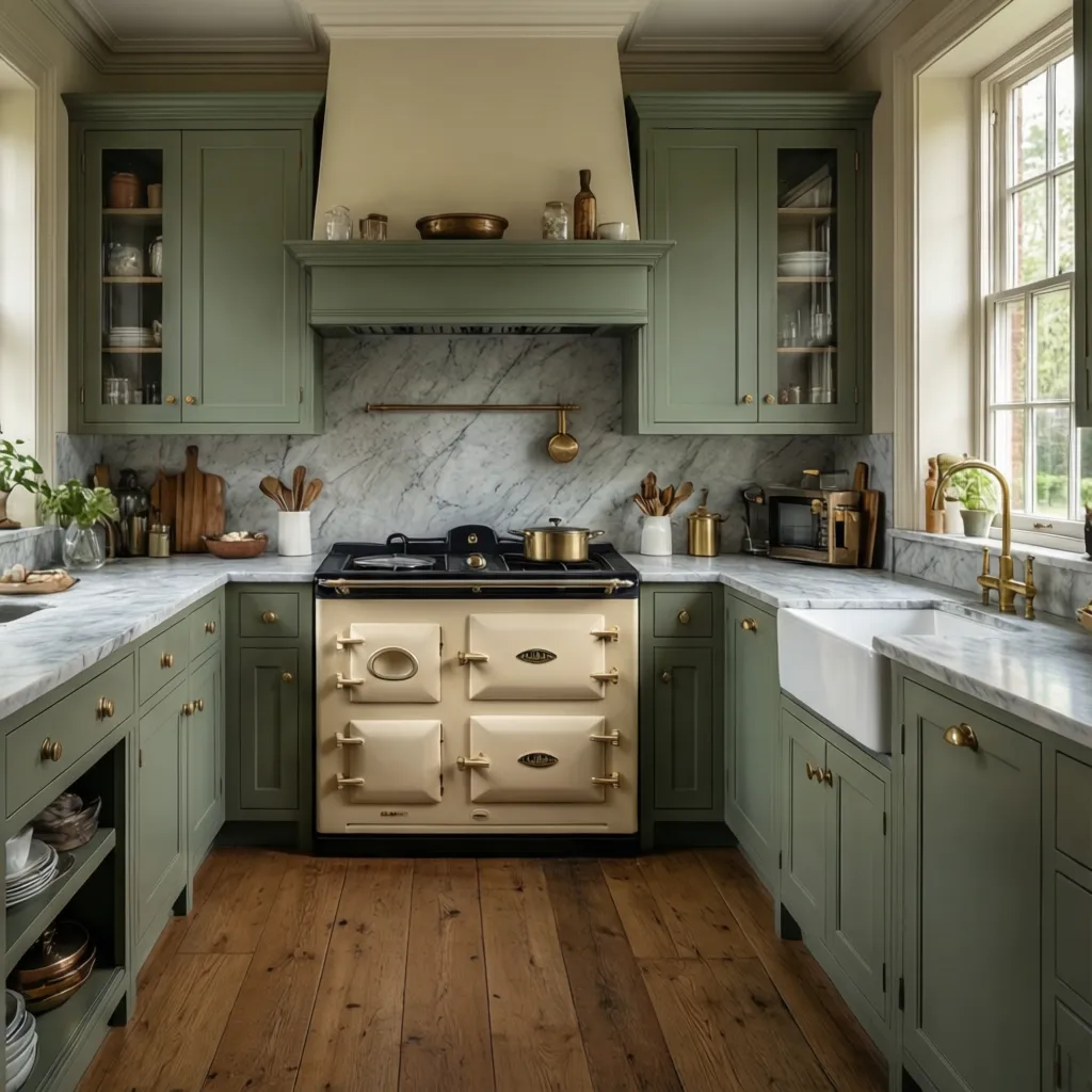 How to Style Cabinets, Worktops, and Walls Around a Cream AGA