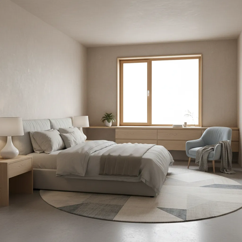 Visualización 3D de una habitación diseñada digitalmente