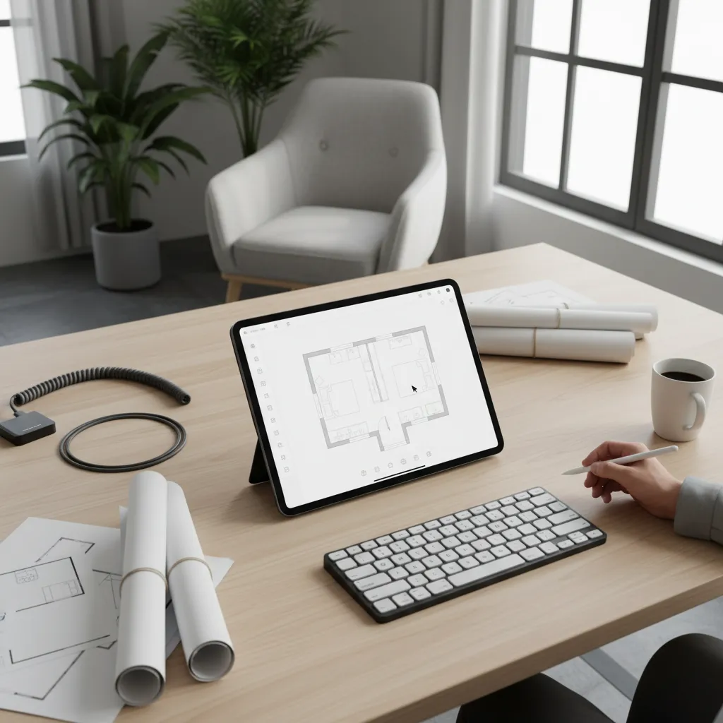Plano digital de una vivienda creado con una herramienta online