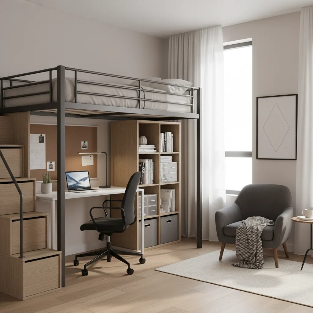 Dorm Room Feels Cramped? 7 Dorm Room Layout Ideas