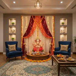 Creative Background Ganesh Decoration Ideas for 2025