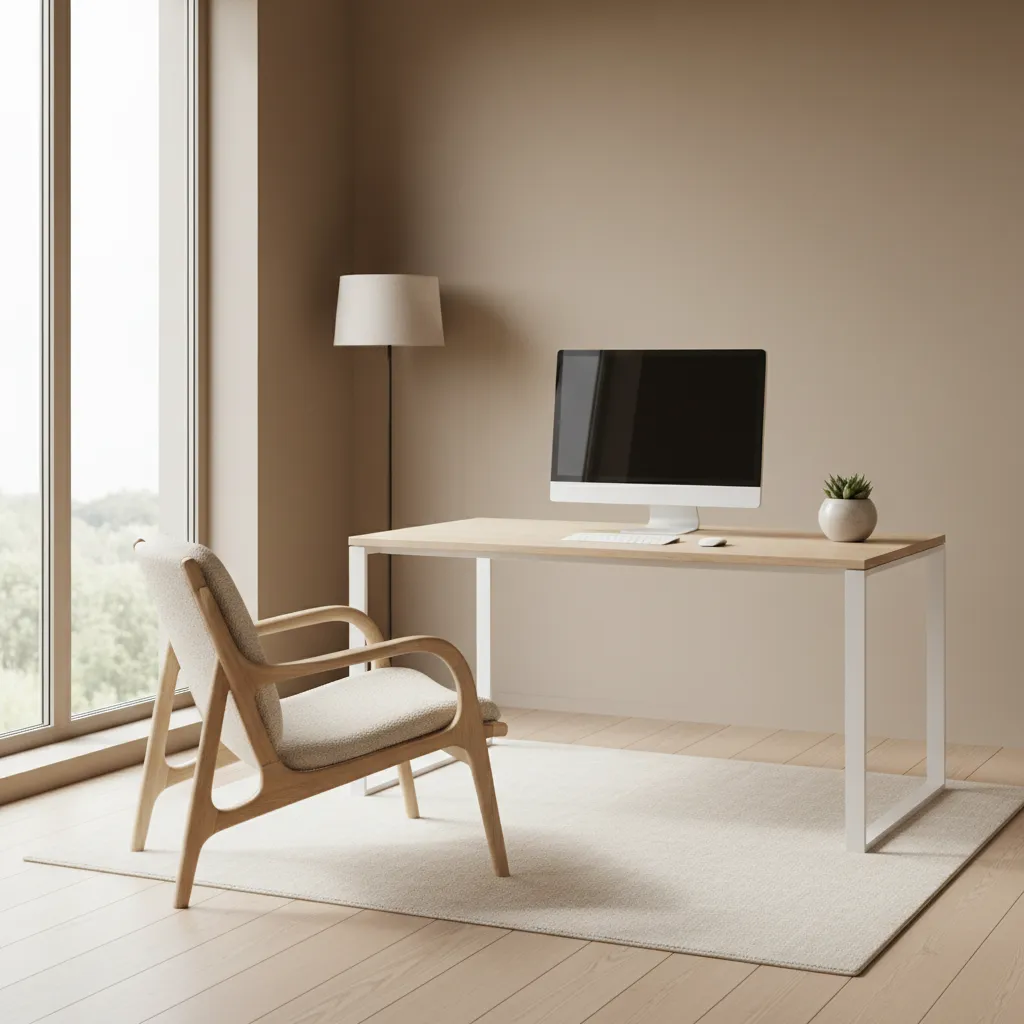 modern creative office chair placed in a stylish home workspace