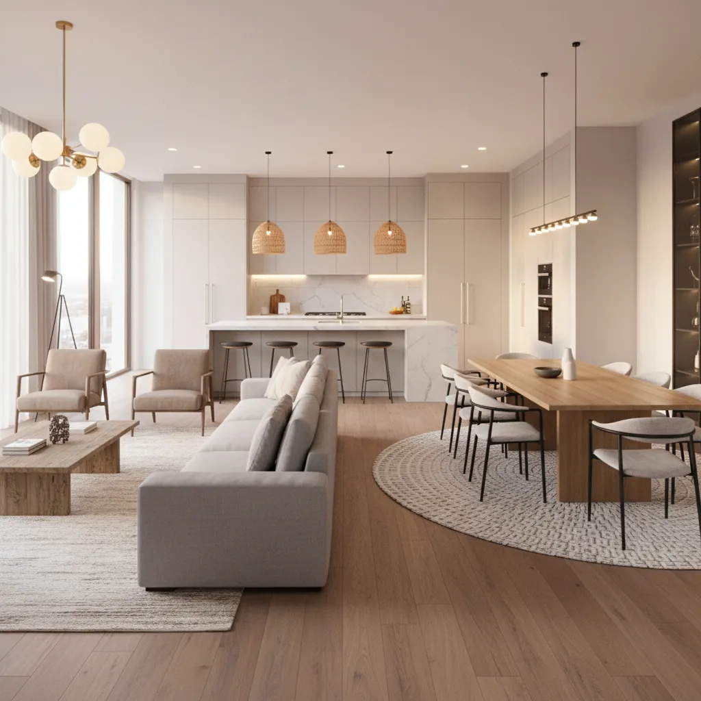 Open Floor Plan Feels Messy? 7 Design Ideas That Define Zone