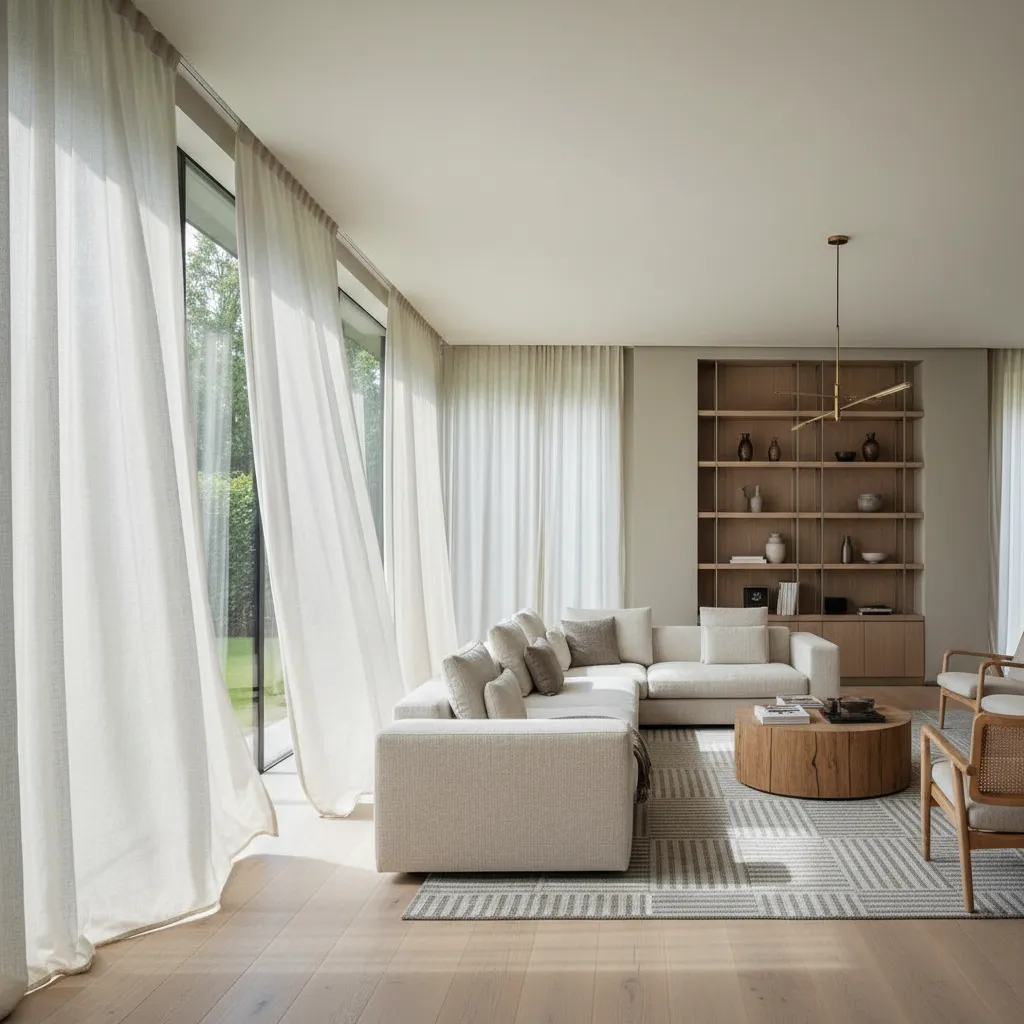 Crepé de seda en diseño de interior: elegancia real