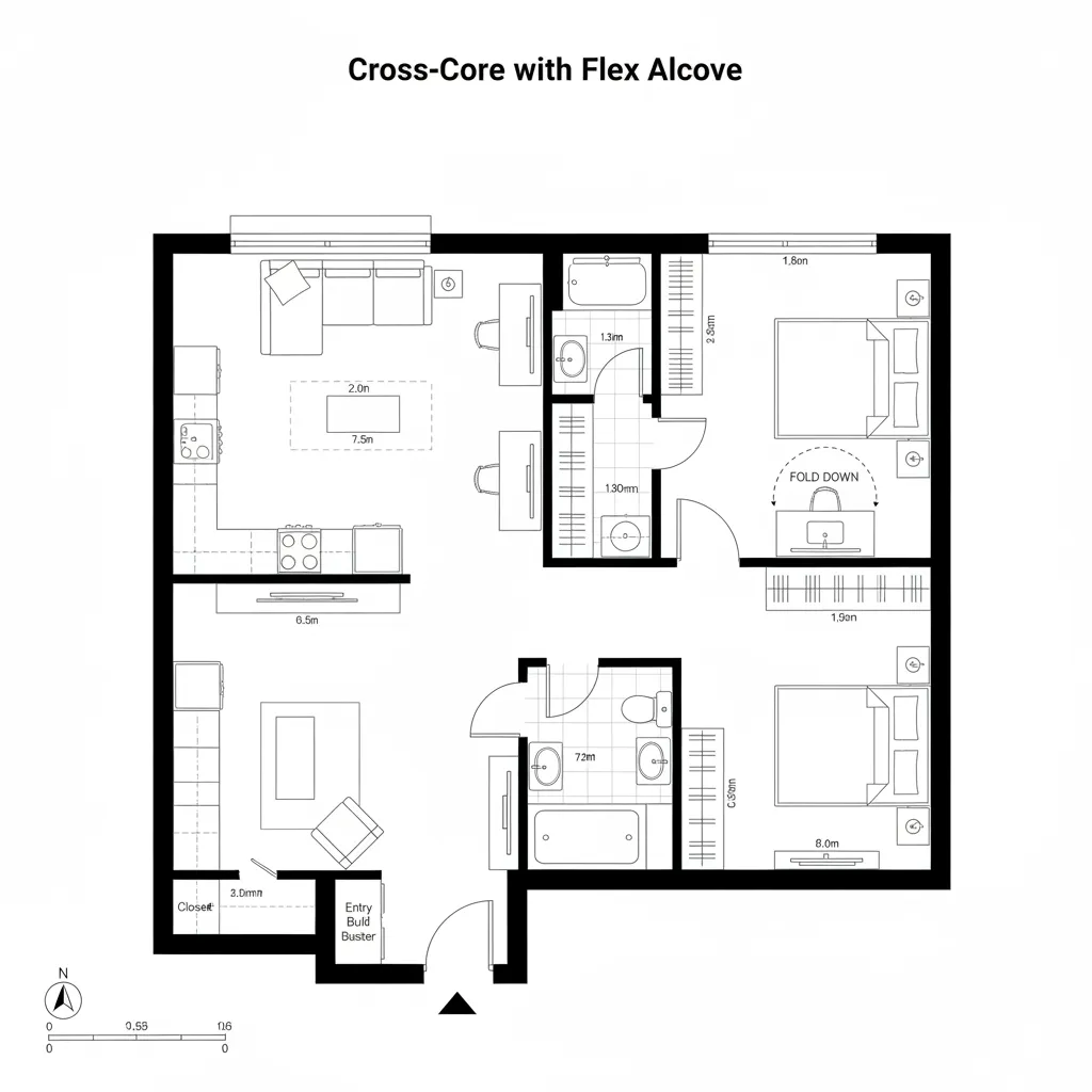 Cross-Core with Flex Alcove