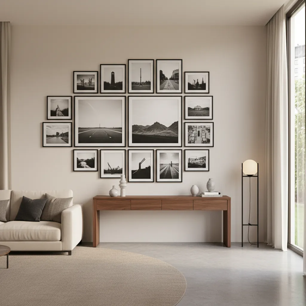 Fotografía artística en blanco y negro sobre muebles de nogal