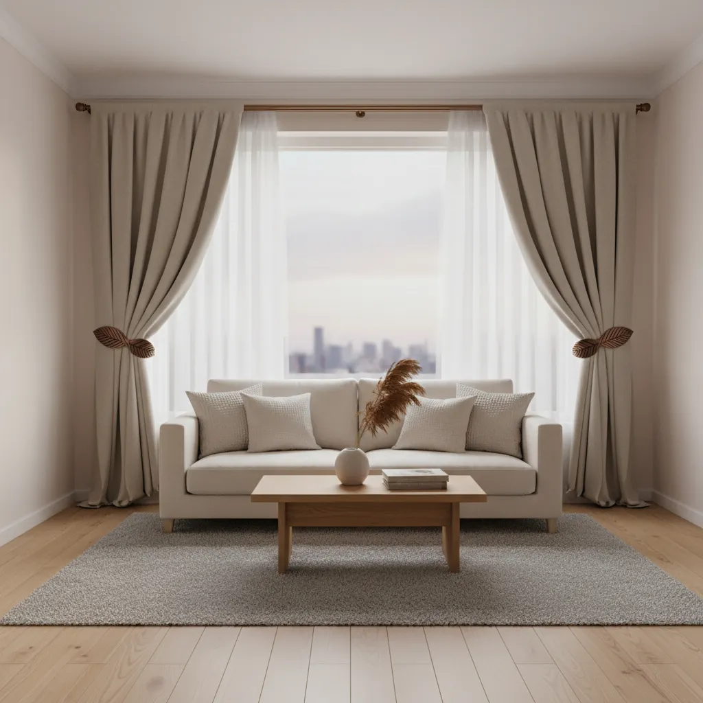 How Interior Designers Use Curtain Tie Backs in Small Living Room Projects
