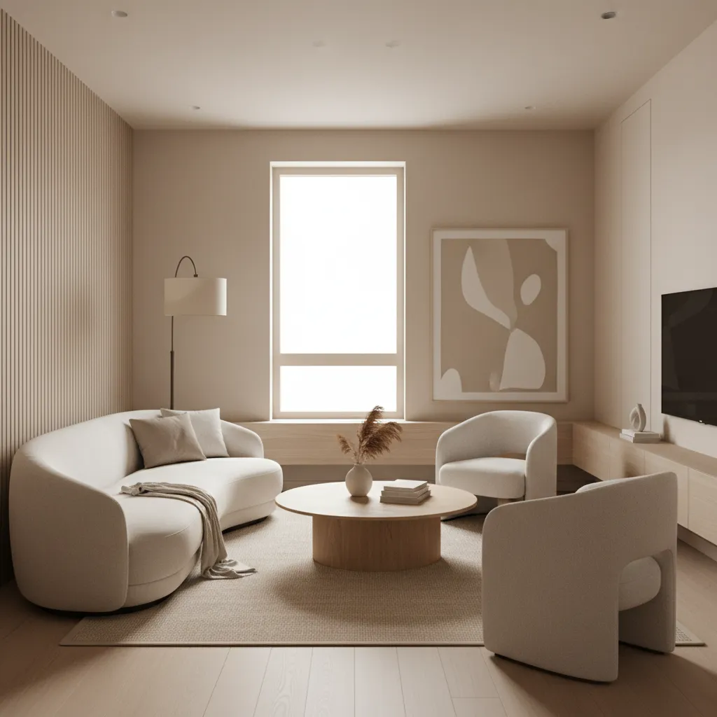 How to Arrange Curved Furniture in Small Living Rooms