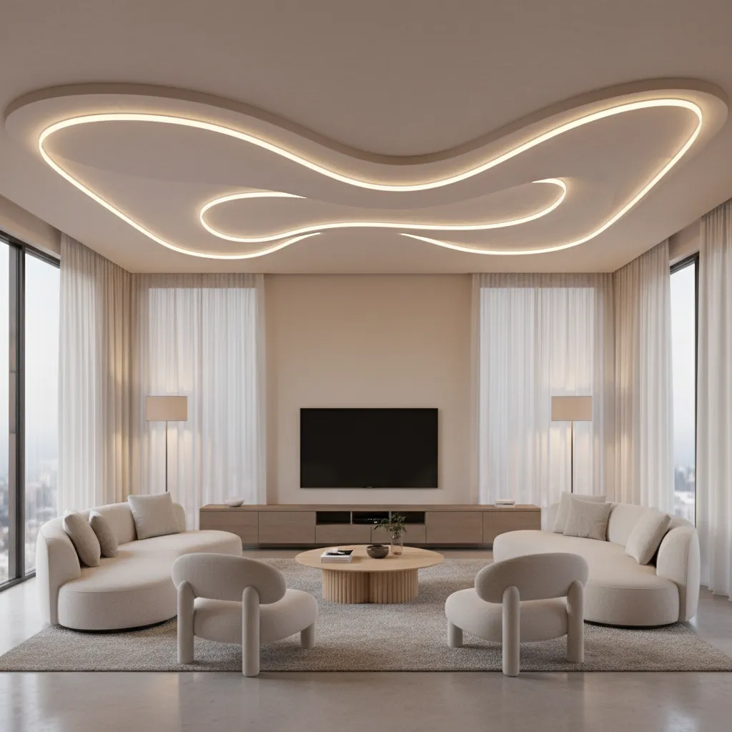 Living Room Feels Empty? Gypsum Board Design for Living Room