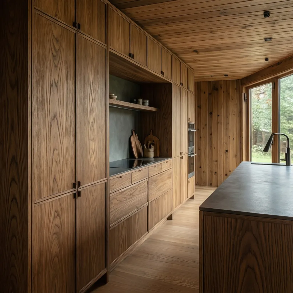 Detalle de carpintería a medida en un proyecto residencial de interiorismo