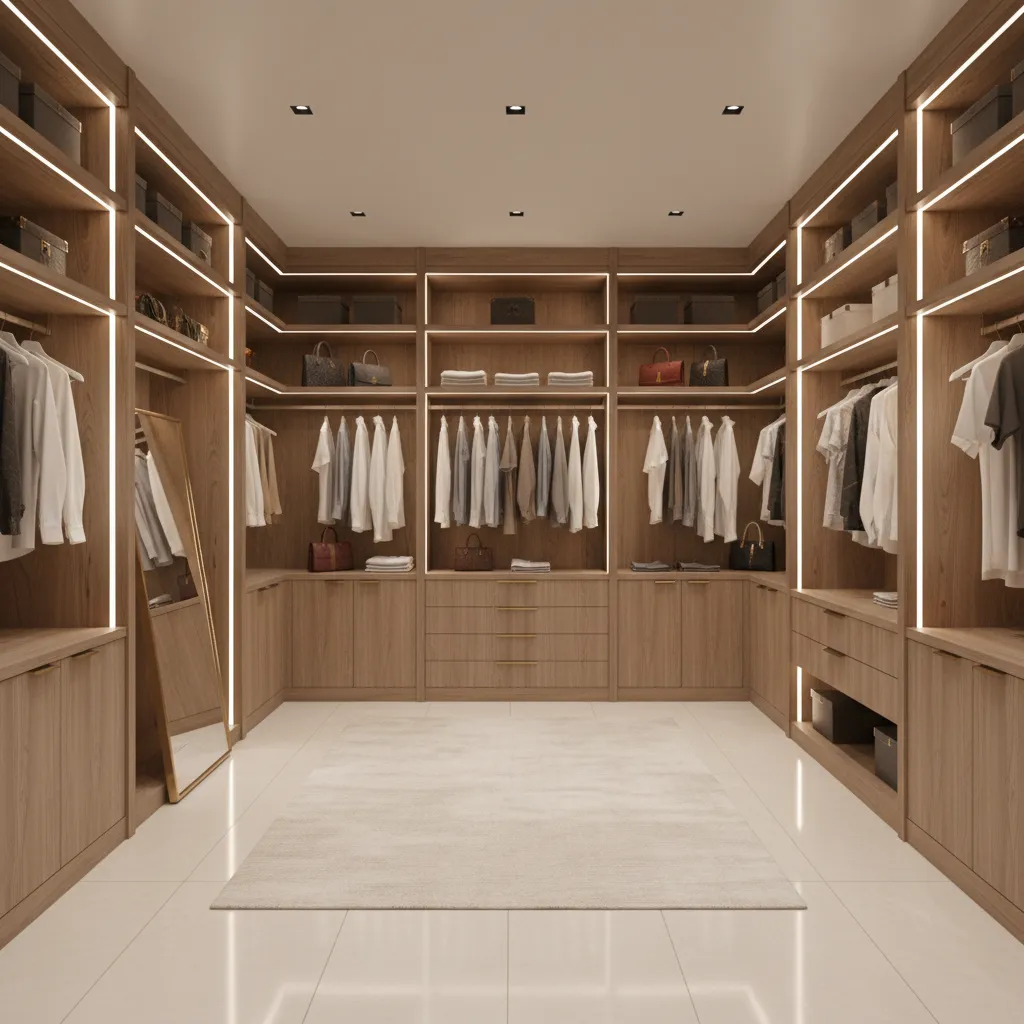 Custom Closet Industry Approaches to L Shaped Layouts