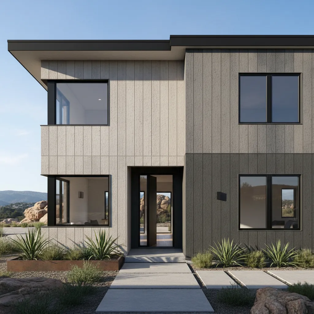 high realism exterior siding created with advanced material maps