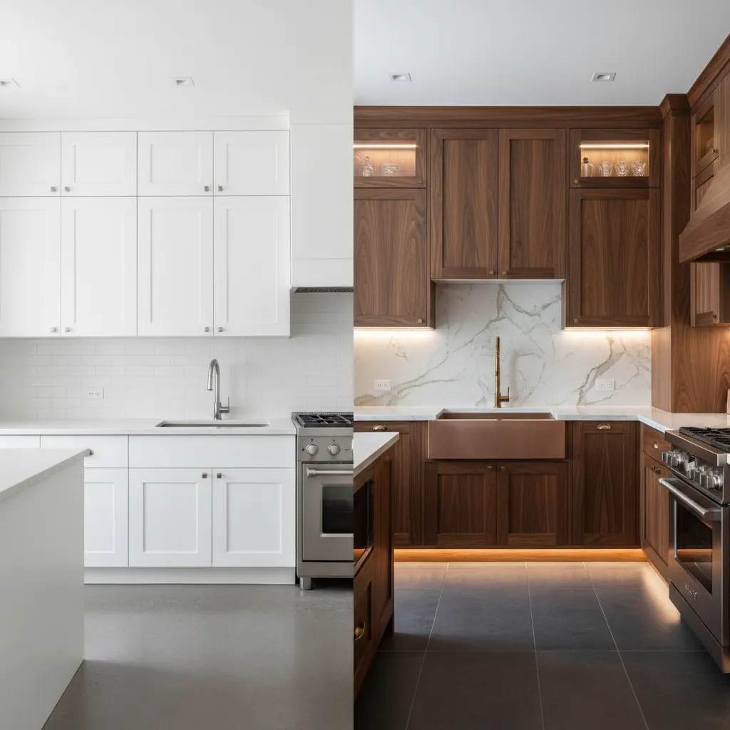 comparison of stock cabinets and custom kitchen cabinetry