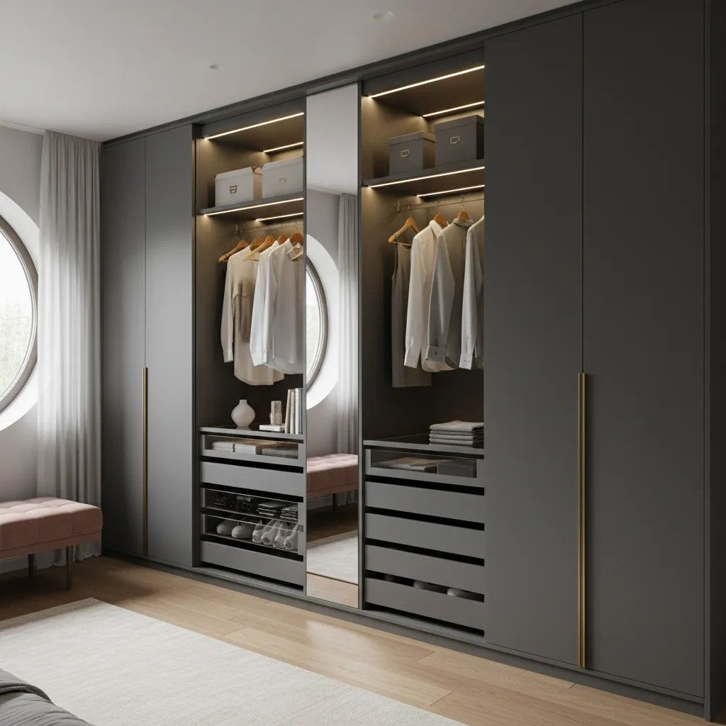 Armario IKEA personalizado con acabado tipo mueble a medida