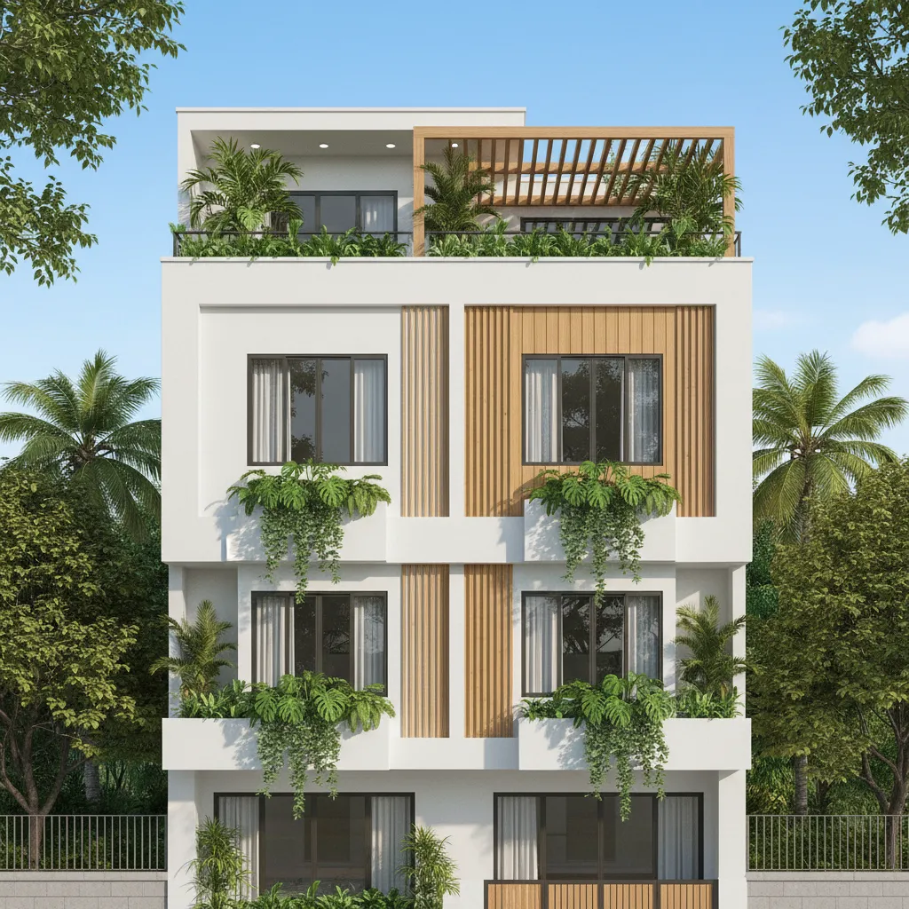 Phối cảnh 3D nhà phố hiện đại tại Đà Nẵng