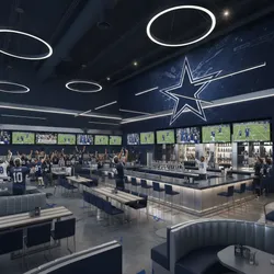 How Dallas Cowboys Themed Decor Is Used in Sports Bars Fan Shops and Game Rooms