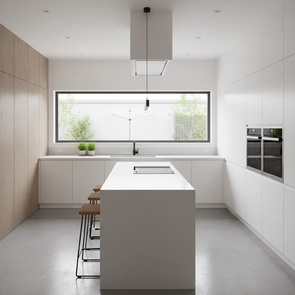 Area dapur dan servis rumah modern