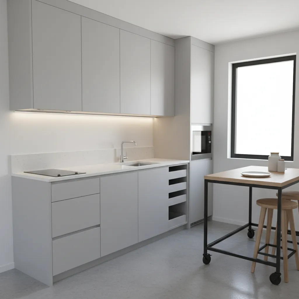 Desain dapur kecil pada rumah ukuran 4x6 meter