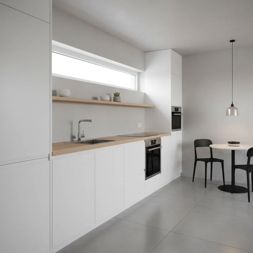 Dapur linear pada rumah kecil