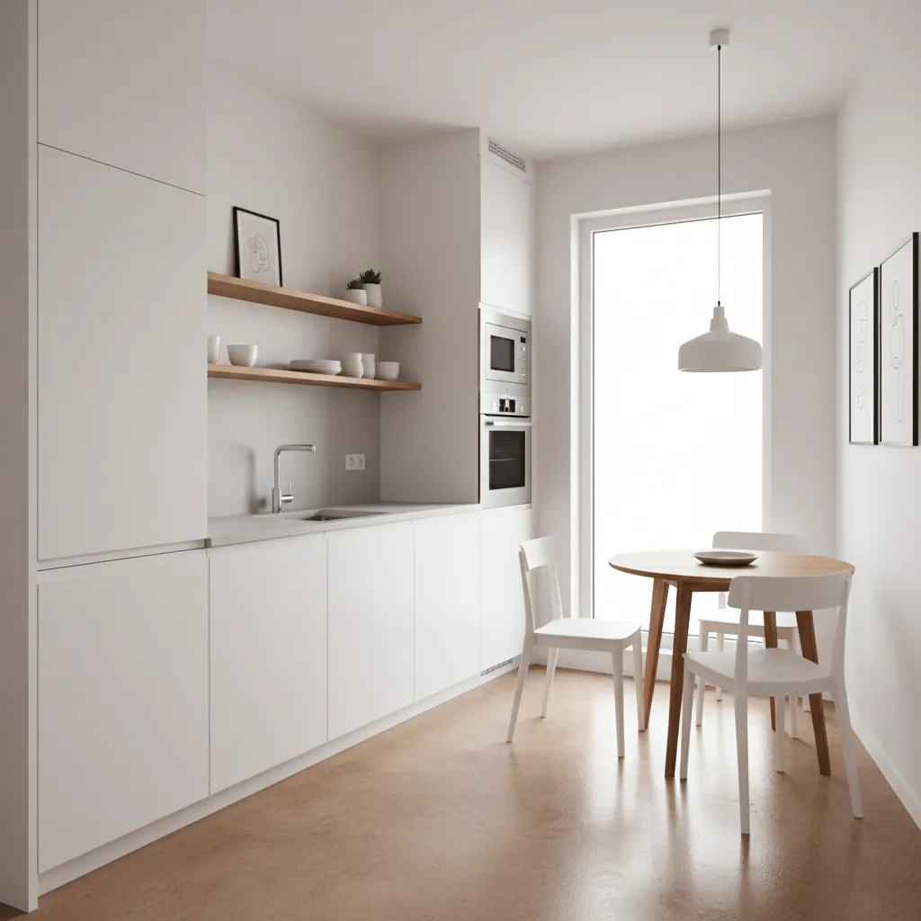 Desain dapur minimalis rumah ukuran sedang