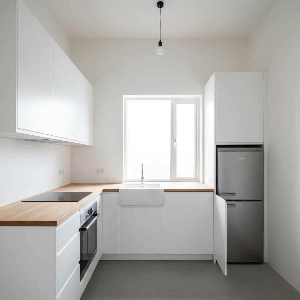 Dapur kecil rumah type 36 dengan tata letak efisien