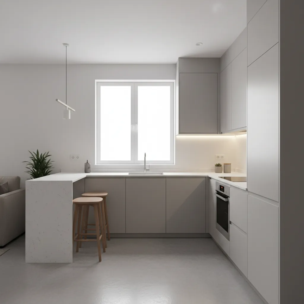 Layout dapur rumah type 42 minimalis