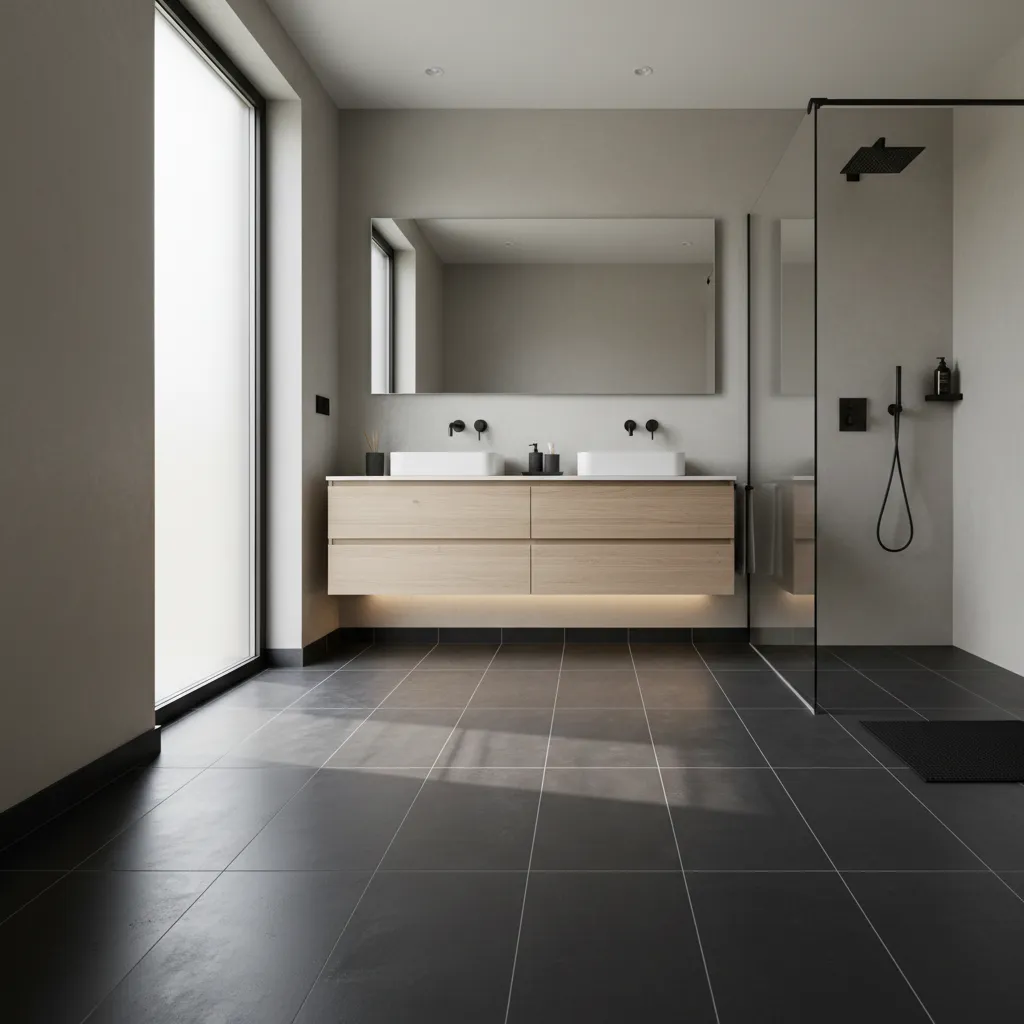 How to Maintain Dark Bathroom Floors Without Streaks