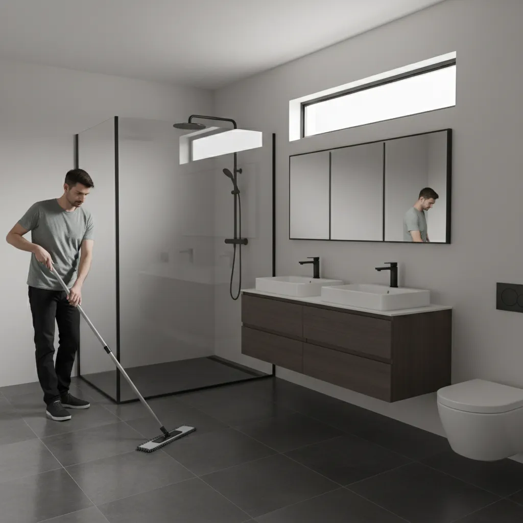 How to Maintain Dark Bathroom Floors Without Visible Stains
