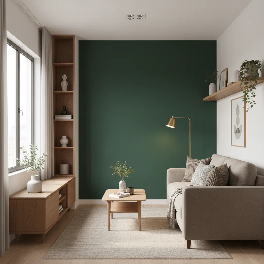 5 Dark Green Wall Paint Design Ideas That Elevate Small Spaces