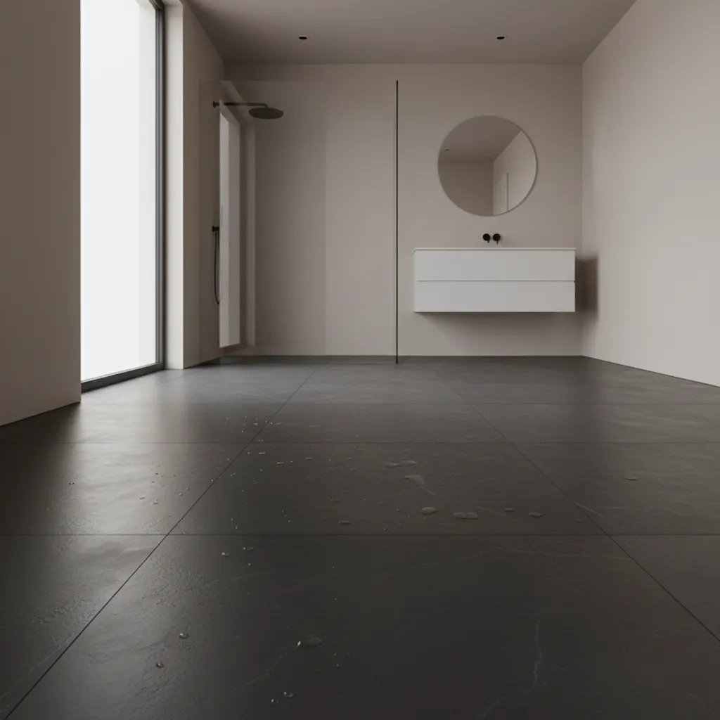 Common Problems with Dark Grey Bathroom Floors (And How I Fix Them)